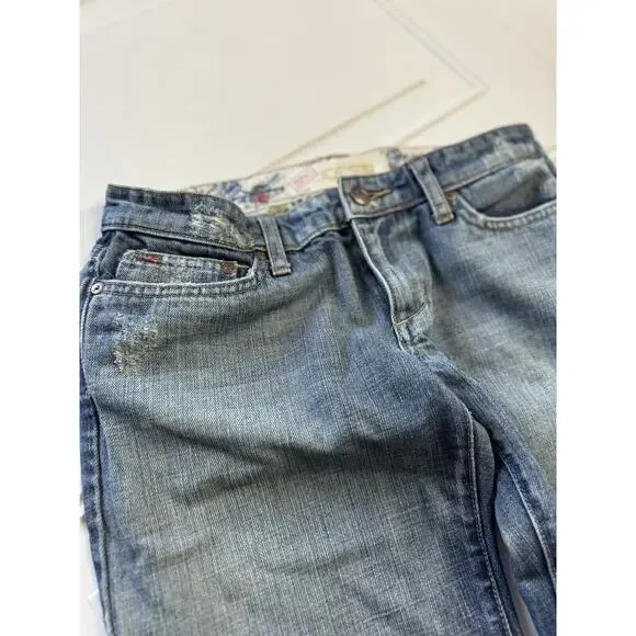 Joe's Jeans Vintage 1971 Sz 27 Bootcut Embroidered Pockets Distressed - Picture 2 of 9